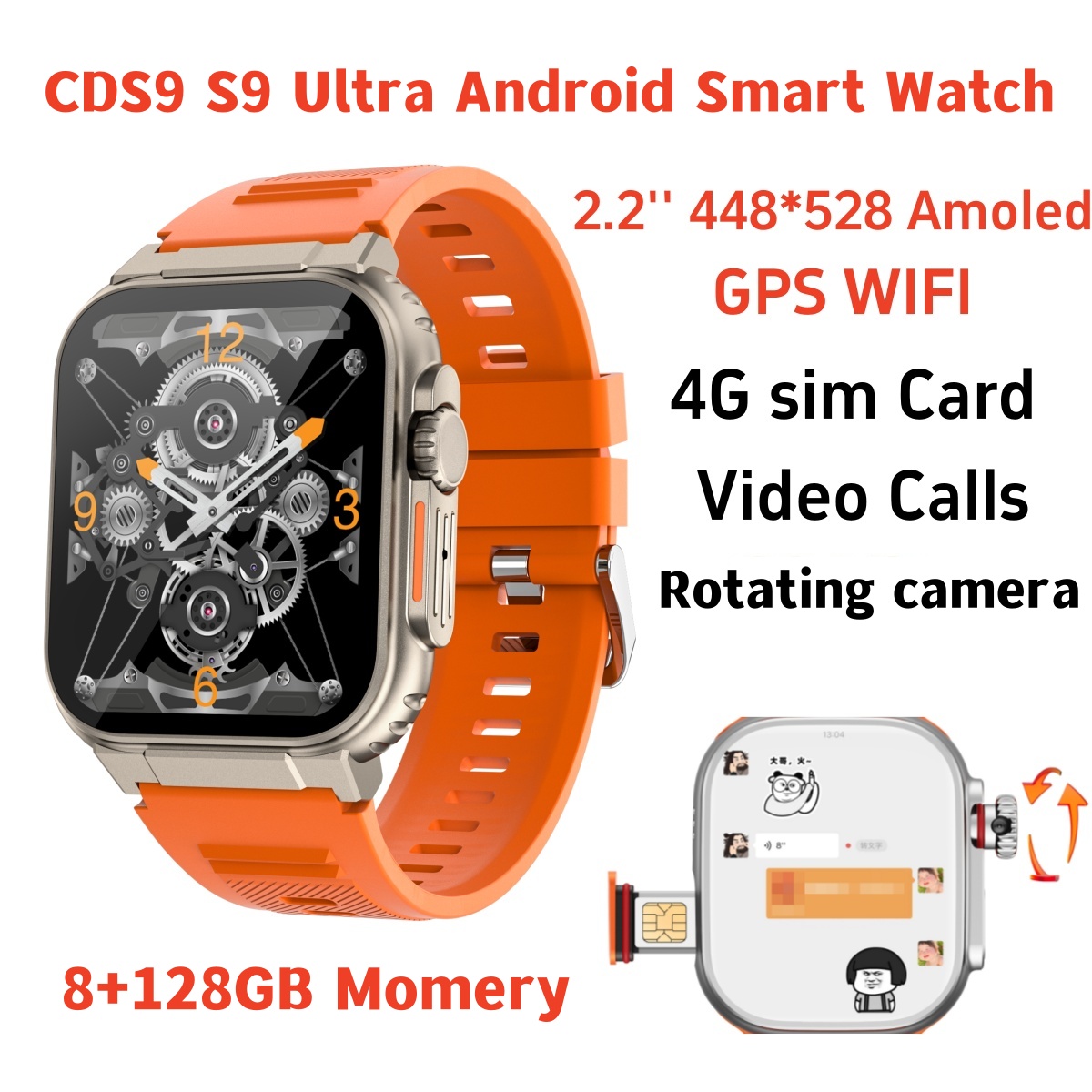 Smartwatch Id - สมาร์ทวอทช์ S10 รุ่นดั้งเดิม รองรับเครือข่าย 4G/5G ใส่ซิมการ์ด