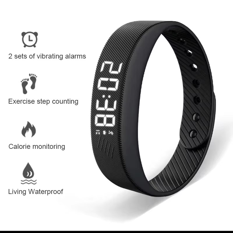 Android Smartwatch Accessories - สร้อยข้อมือสมาร์ท LED ดิจิตอลกันน้ำ นาฬิกาอัจฉริยะ สมาร์ทแบนด์ วิ่ง