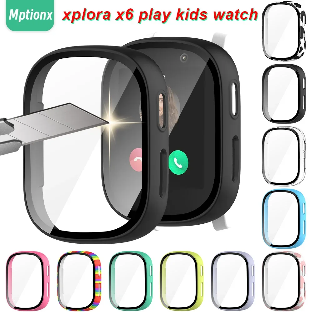 Smartwatch Icon - เคสสำหรับ xploar X6 Play อุปกรณ์ป้องกันหน้าจอสมาร์ทวอท์ชสำหรับเด็กอุปกรณ์เสริมสำหรับ xplora