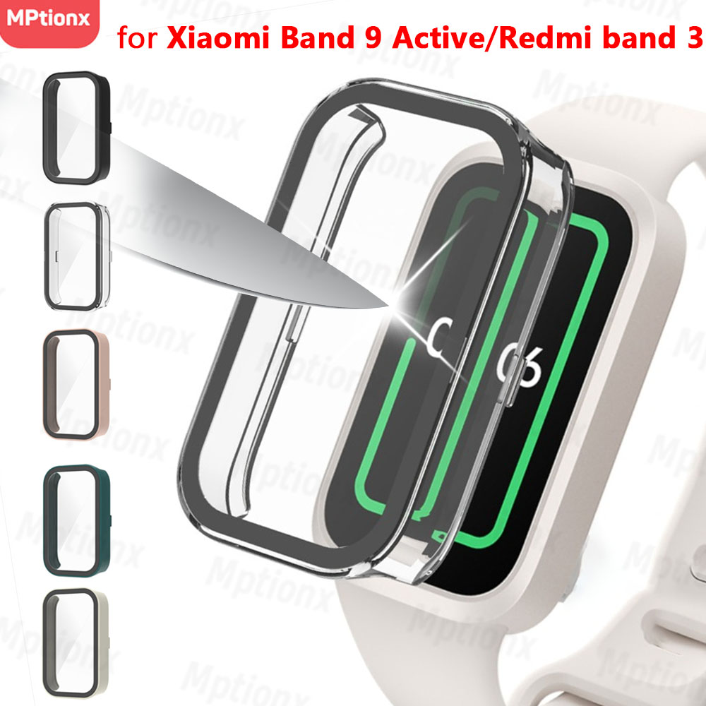 Smartwatch Icon - กระจกนิรภัย + กรณีสําหรับ Xiaomi Smart Band
