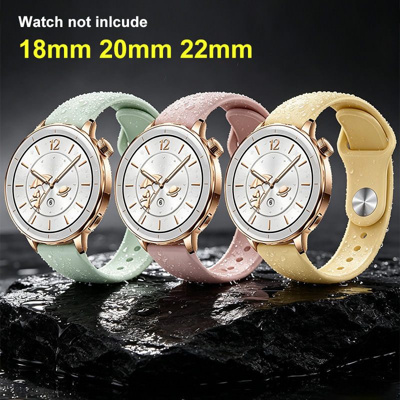 Fossil Smartwatch Accessories - สายซิลิโคนสำหรับผู้หญิงขนาด 18 มม. 20 มม. 22