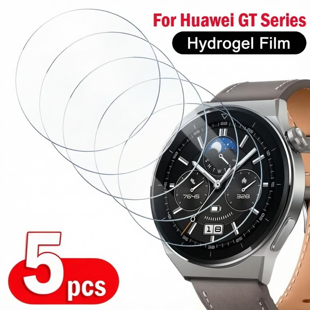 Smartwatch Icon - 1-5 ชิ้นฟิล์มไฮโดรเจลสำหรับนาฬิกาหัวเว่ย GT3 โปร รันเนอร์ ES