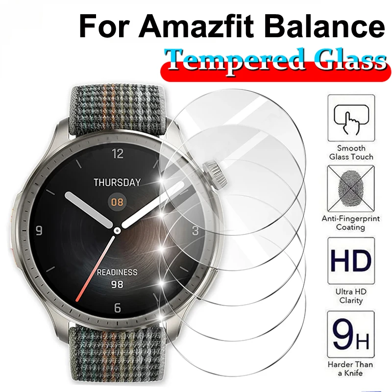 Smartwatch Icon - ตัวป้องกันหน้าจอสําหรับ Amazfit Balance, กระจกนิรภัย, ตัวป้องกันหน้าจอนาฬิกาอัจฉริยะ, ฟิล์ม