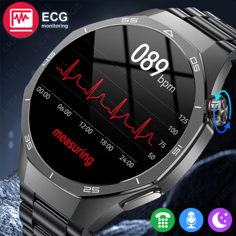 Smartwatch Custom - 2026 ใหม่บลูทูธโทรผู้ชายสมาร์ทวอทช์พร้อมฟังก์ชั่น ECG 1.52 นิ้วหน้าปัดแบบกำหนดเองกีฬาสมาร์ทวอทช์เครื่องตรวจสุขภาพสำหรับแอนดรอยด์ ไอโอเอส