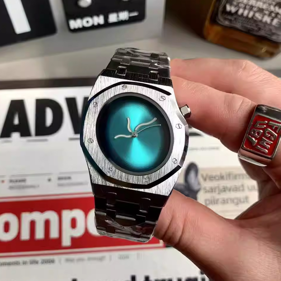 Smartwatch Instagram - นาฬิกาข้อมือผู้ชายสไตล์ Y2K ใหม่ ดีไซน์ทรงแปดเหลี่ยม หน้าปัดสีโดปามีน ไม่มีโลโก้