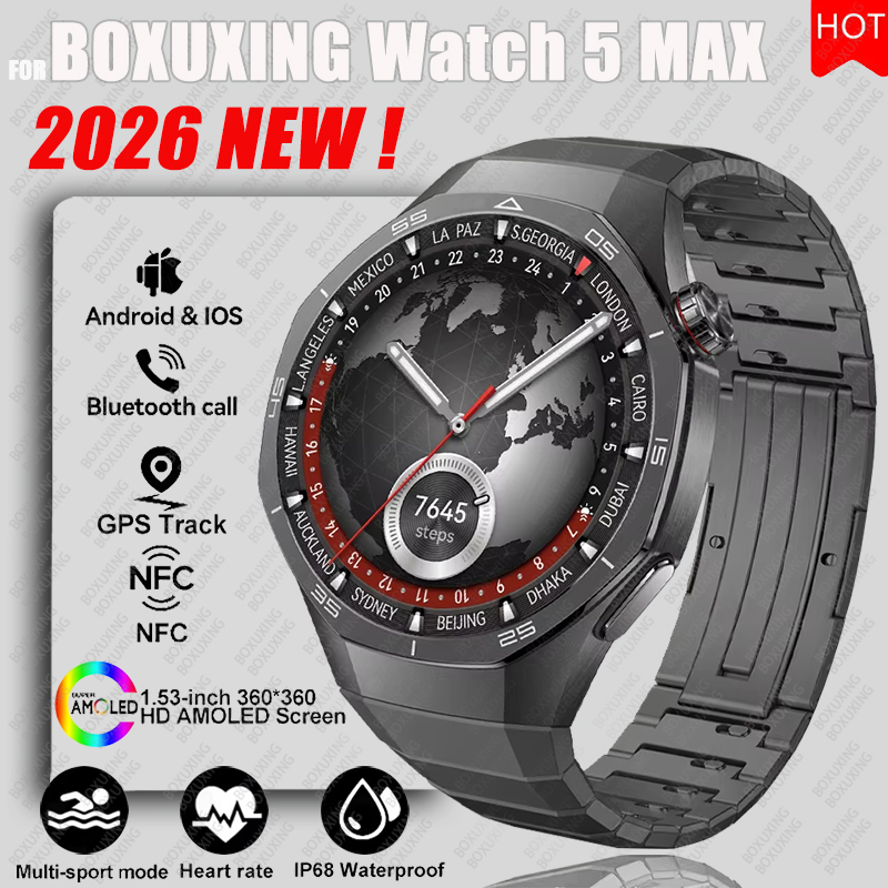 Smartwatch Face - นาฬิกา BOXUXING รุ่นใหม่ ปี 2026 นาฬิกาอัจฉริยะ