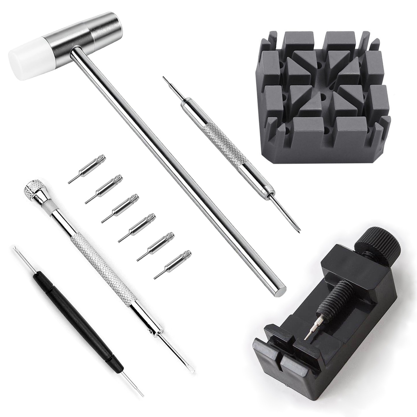 Tool Kit Strap Change - ชุดเครื่องมือซ่อมนาฬิกา 5 ชิ้น 3-in-1 สำหรับปรับสาย แก้ไขความยาว