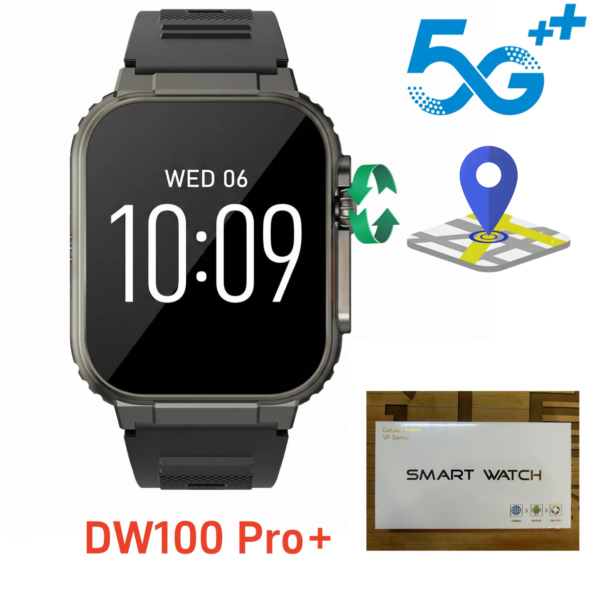 DW100 Pro plus Touch ID สมาร์ท - Smartwatch Id บทวิจารณ์และราคา