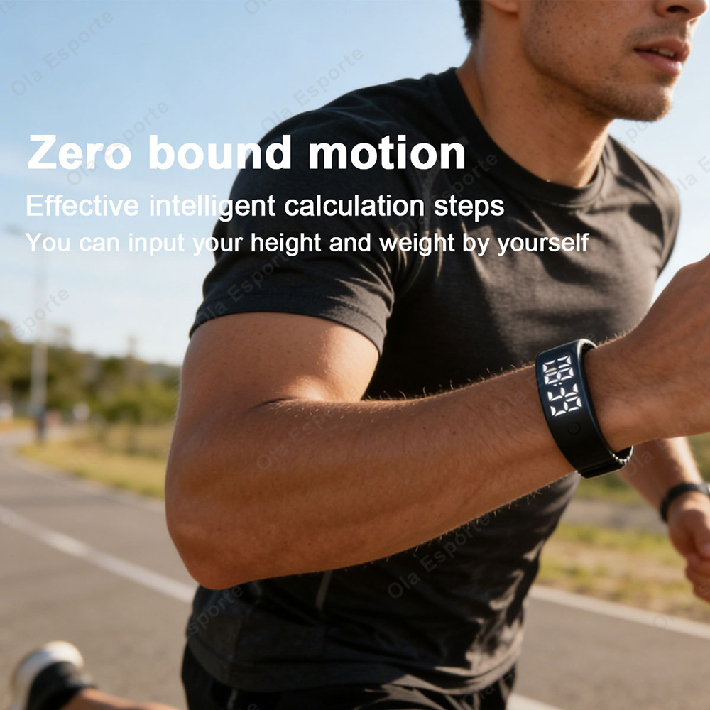 สร้อยข้อมือสมาร์ท LED ดิจิตอลก - Android Smartwatch Accessories บทวิจารณ์และราคา