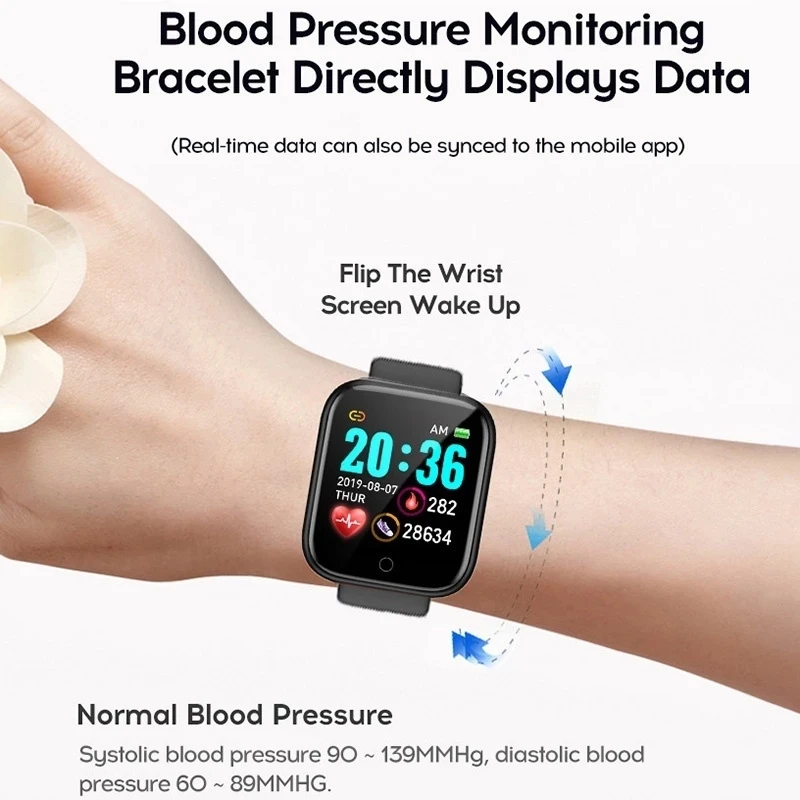 สมาร์ทวอทช์ผู้ชายผู้หญิงนาฬิกา - Android Smartwatch Accessories บทวิจารณ์และราคา