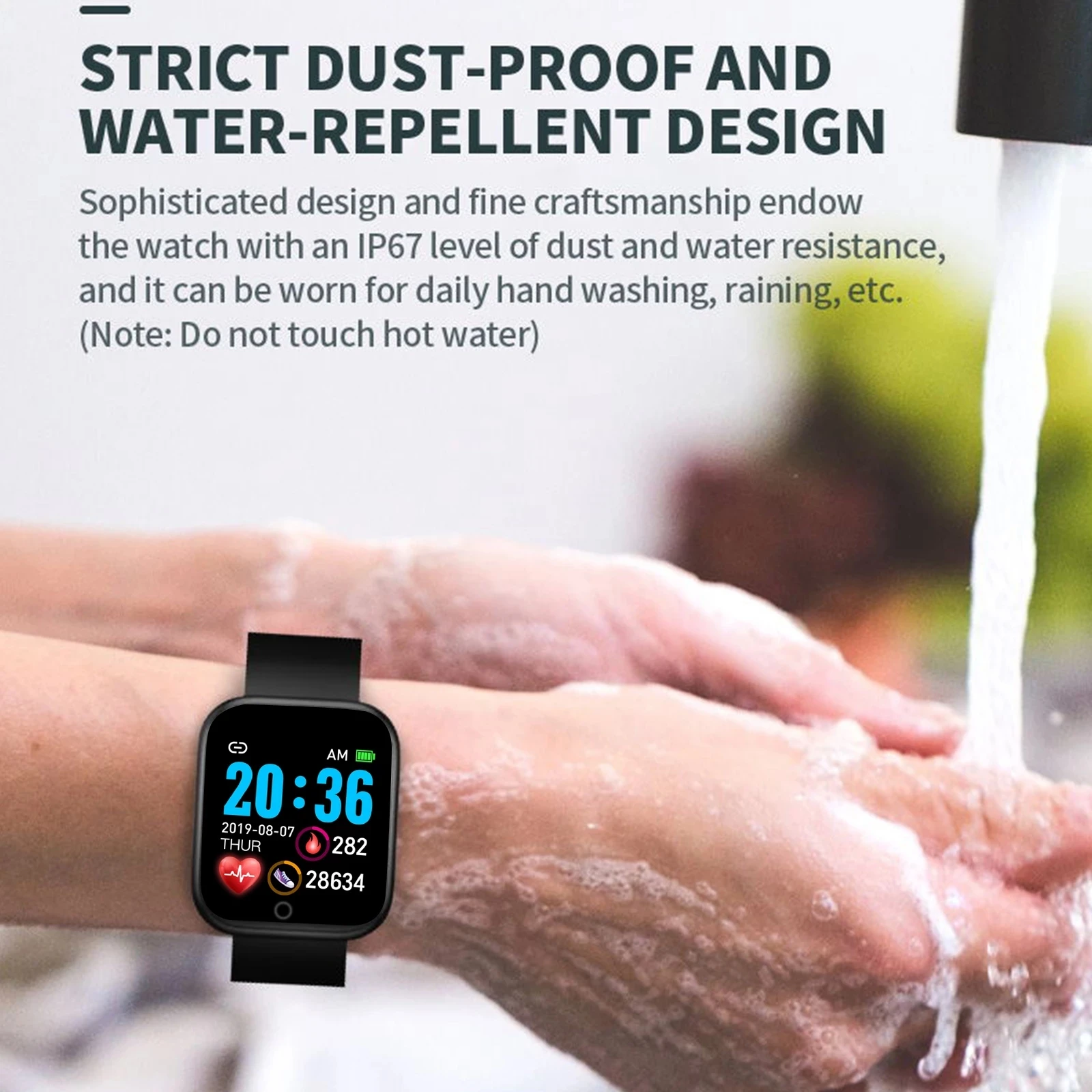 สมาร์ทวอทช์ผู้ชายผู้หญิงนาฬิกา - Android Smartwatch Accessories บทวิจารณ์และราคา