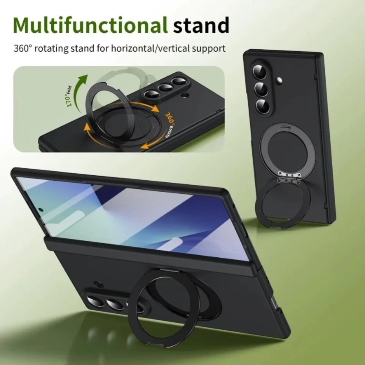360 °   เคสโทรศัพท์พร้อมฟิล์มป - Magnetic Charging Stand บทวิจารณ์และราคา