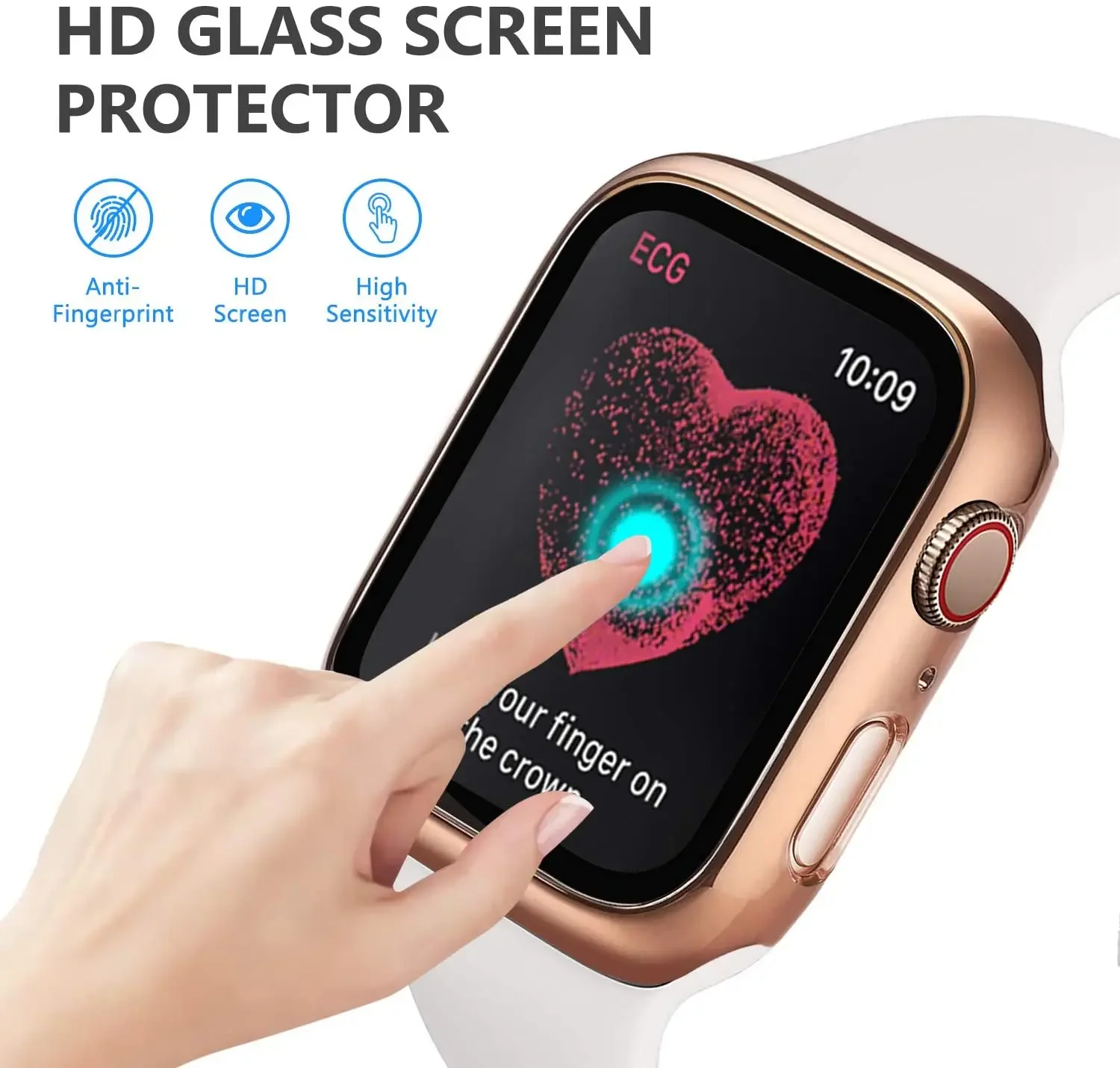กระจกนิรภัย + ฝาครอบสําหรับ Ap - Smartwatch Icon บทวิจารณ์และราคา
