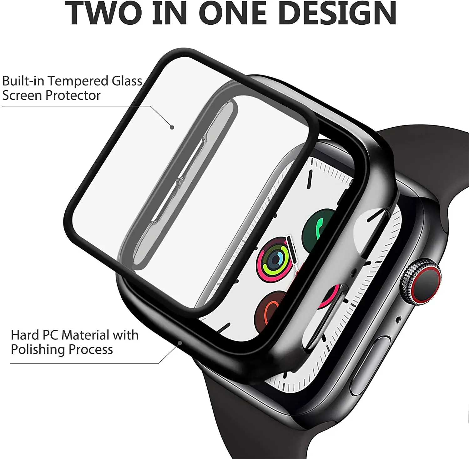 กระจกนิรภัย + ฝาครอบสําหรับ Ap - Smartwatch Icon บทวิจารณ์และราคา