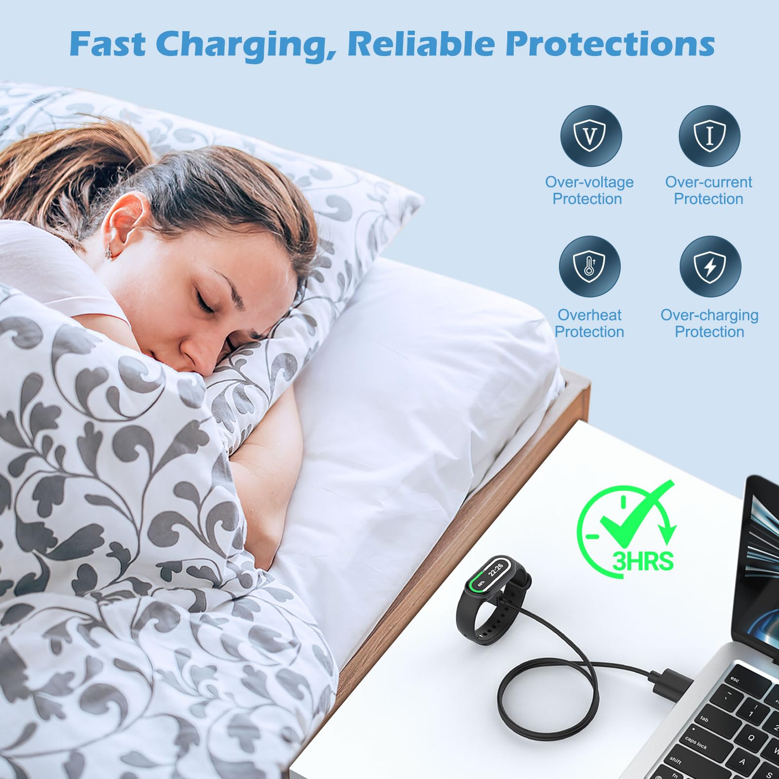 สายชาร์จแม่เหล็ก USB สำหรับ Xi - Android Smartwatch Accessories บทวิจารณ์และราคา