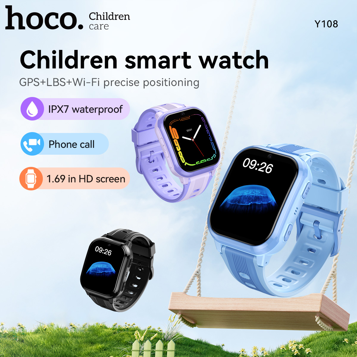 นาฬิกาสมาร์ทวอทช์เด็ก HOCO Y10 - Smartwatch Id บทวิจารณ์และราคา